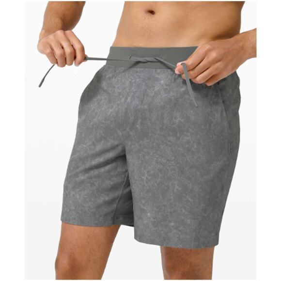 Lululemon T.H.E. Short 7" Linerless – Men’s M – Gravel Dust Asphalt Grey Multi - Picture 1 of 10